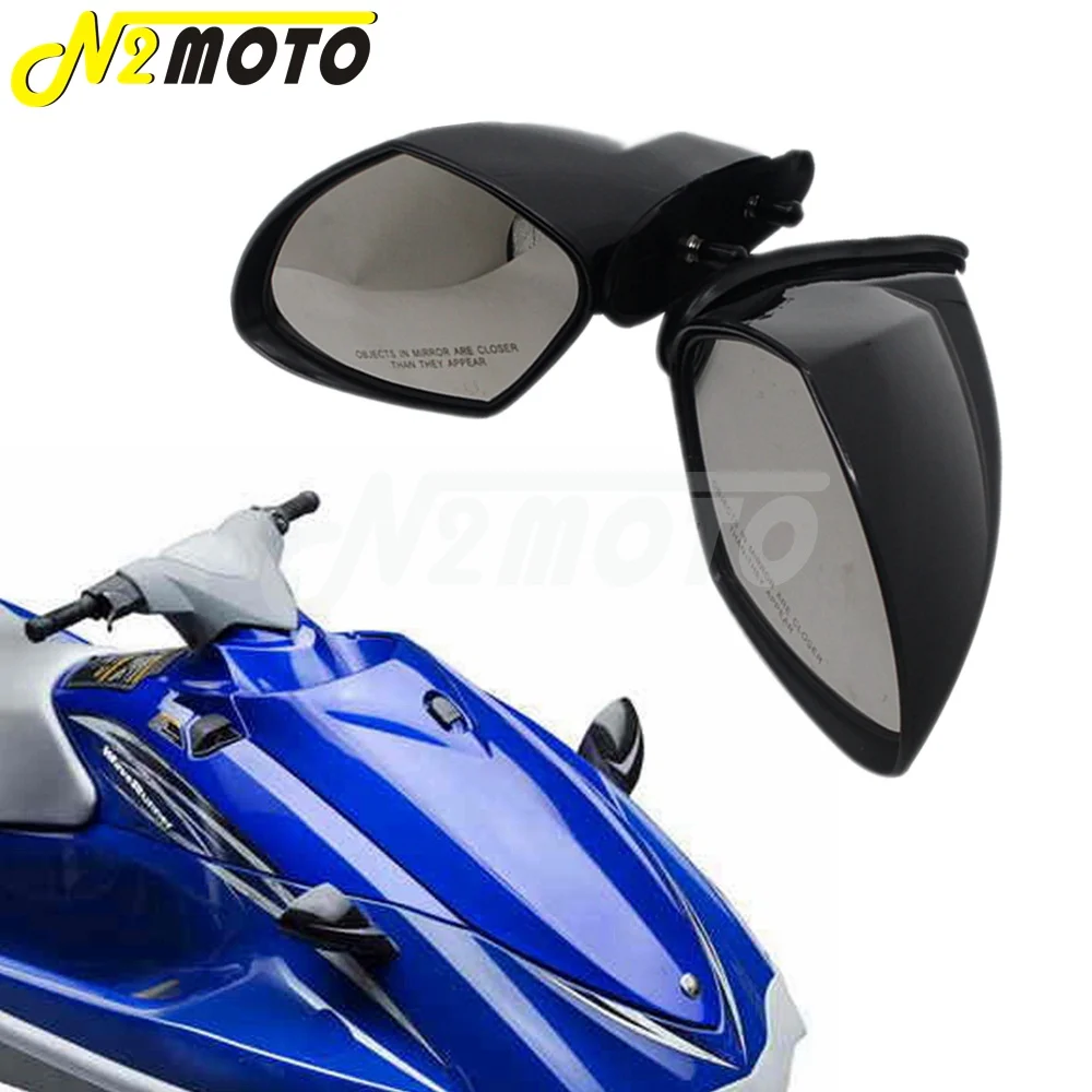 1 Pair Motorboat Jet Ski Rearview For Yamaha PWC WaveRunner VX 110 Deluxe VX110 Cruiser Sport Yacht Side Rear View Mirrors L&R