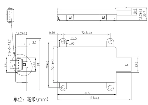 MRR176 Automotive Forward Radar AEB ACC FCW ADAS 77GHz Millimeter Wave