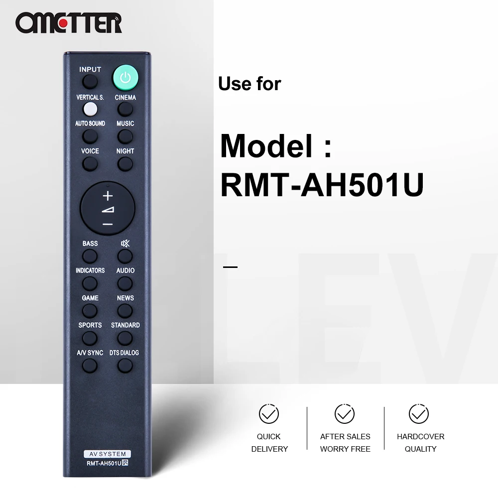 RMT-AH501U For Sony HT X8500 Remote  Sound Bar HTX8500 HT-X8500