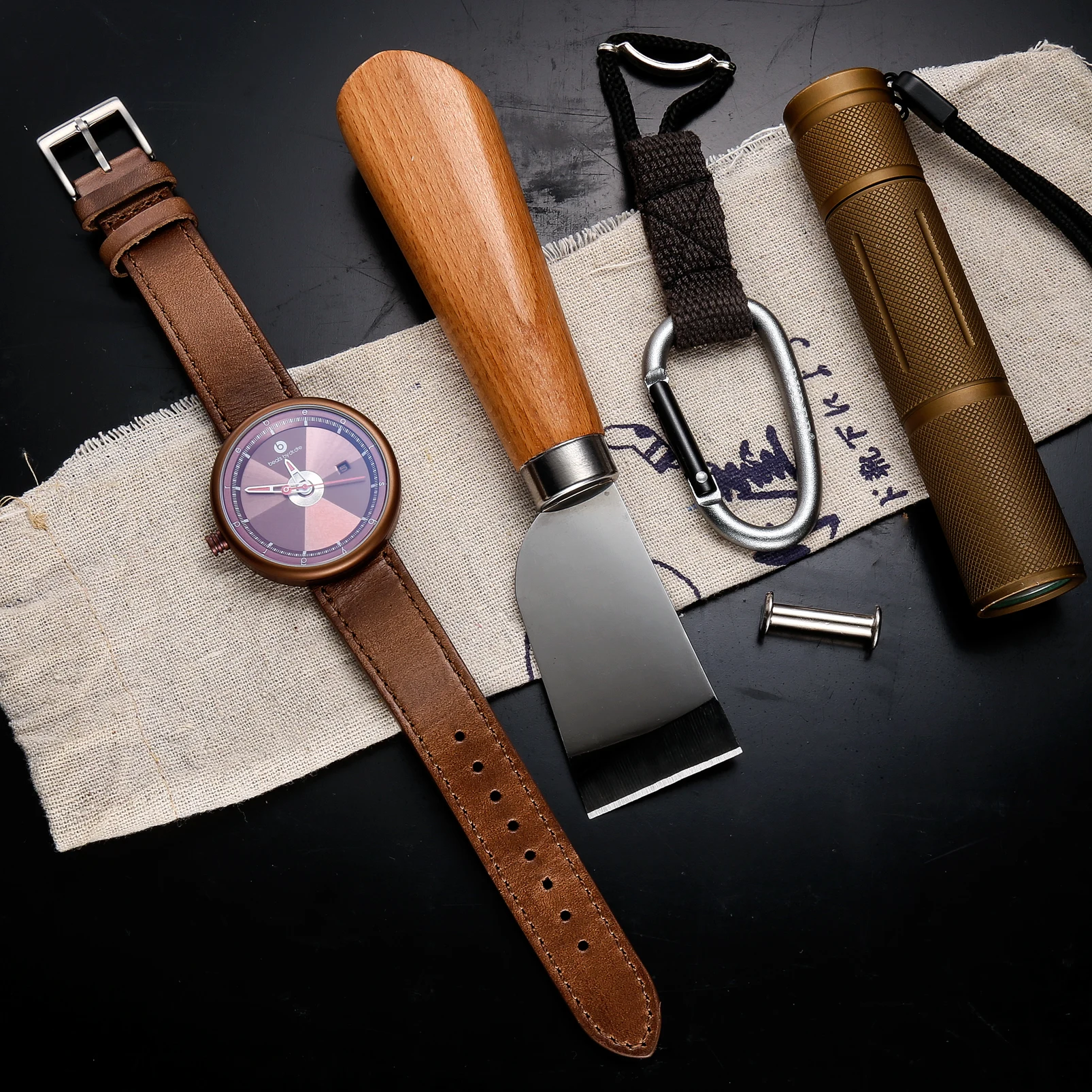 High Quality Horween Genuine Leather Straps Brown Soft Wrap Handmade Horse Leather Wrist Bands 18mm 20mm 22mm