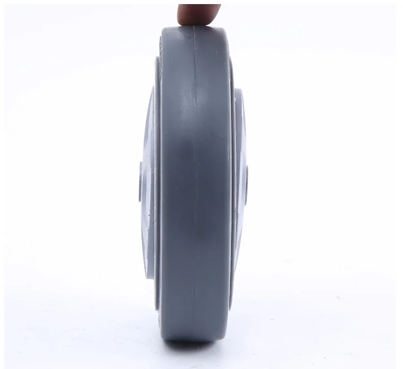 Single bearing single wheel   Silent soft rubber 3 inch 4 inch 5 inch roller anti-winding