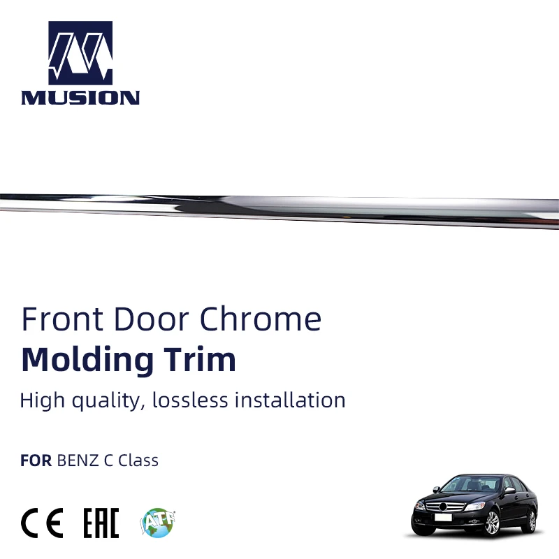 Automobile Exterior Accessories Car Door Chromium Ttrim Strip For Mercedes Benz Class C W204 2007-2013