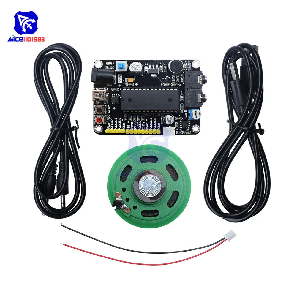 Diymore ISD4004 Toespraak Opname Module Sound Voice Recording Module Development Kit 3rd Versie Voor Arduino Met Draad Kabel
