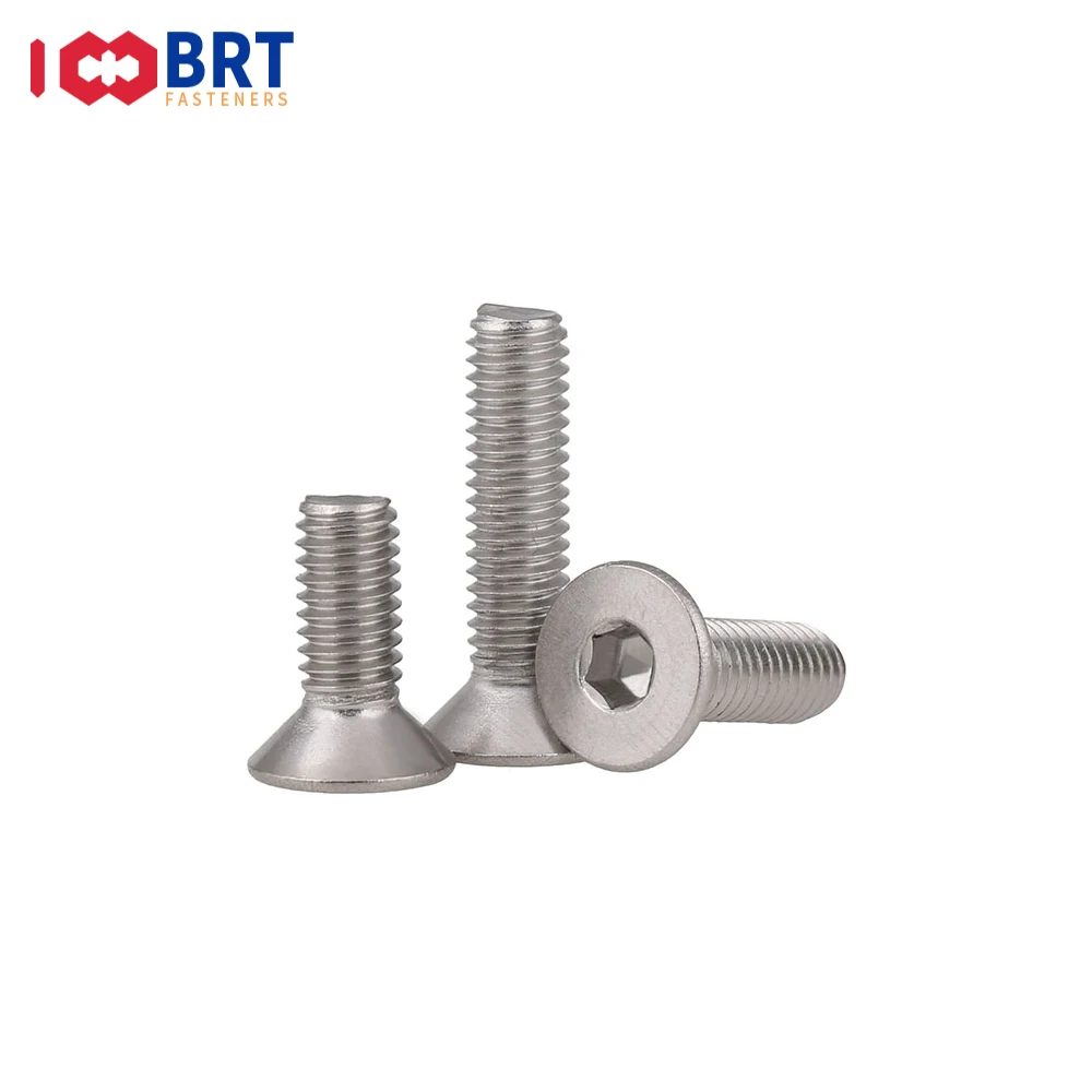 2Pcs M8 M10 A2 304 Rvs Hex Hexagon Socket Platte Verzonken Kop Allen Bolt