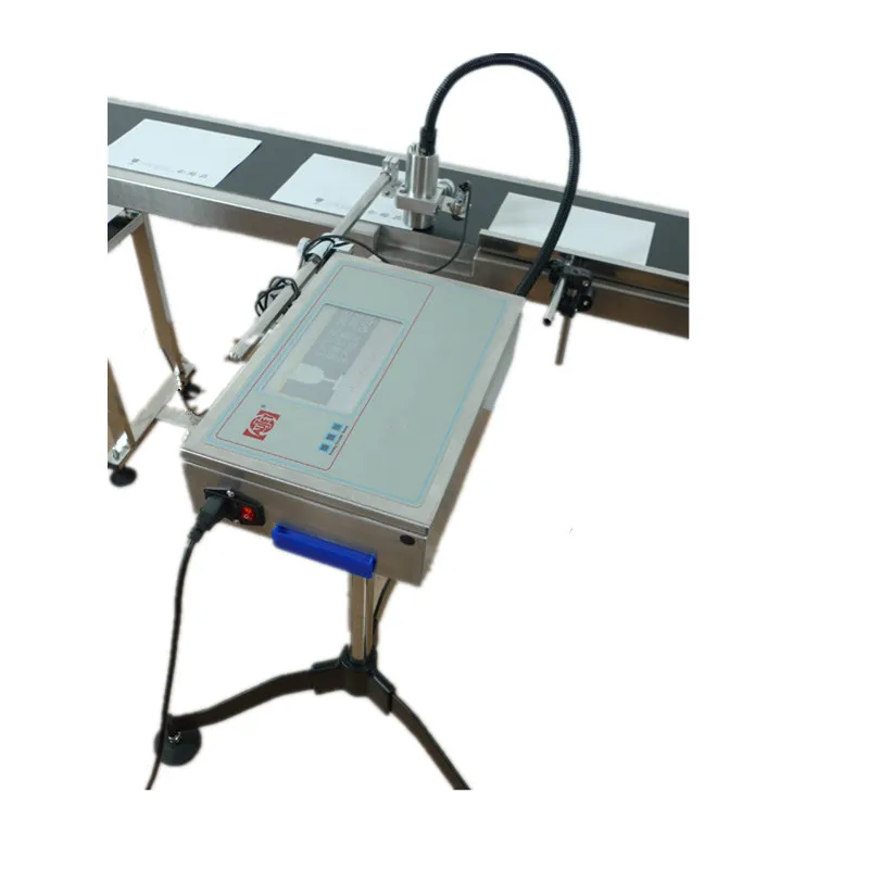 

Fast speed different language production line inkjet printer with conveyor for barcode, metal