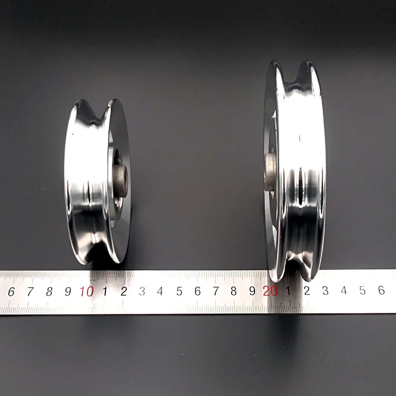 Transmission Equipment Universal Aluminium Alloy Diameter 73 88 93 110 114mm 5 Size Bearing Pulley Wheel fit Fitness Equipment