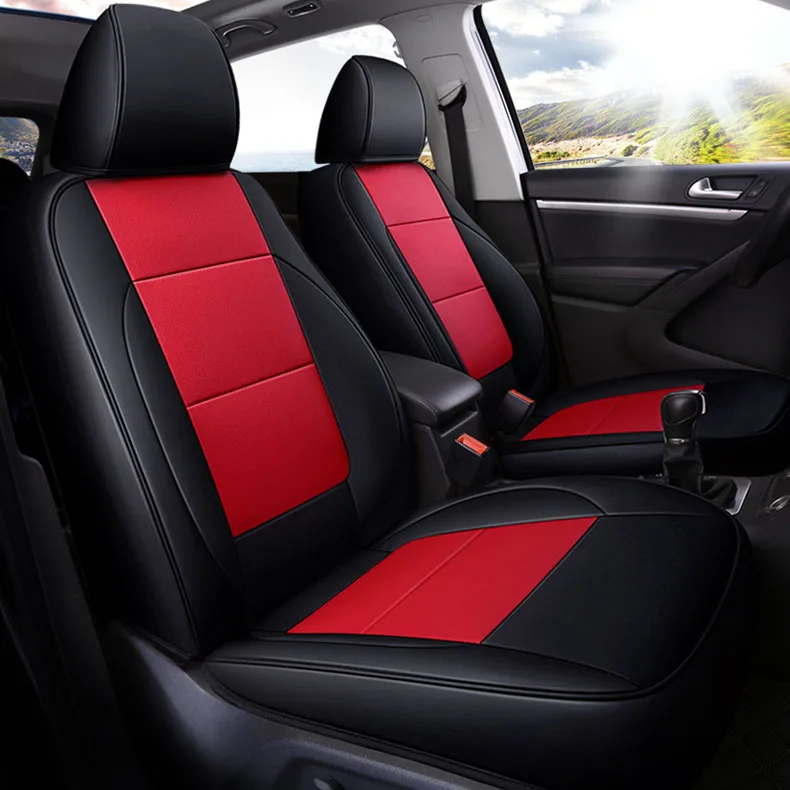 Custom car Seat Covers leather for auto Volkswagen Tiguan Car Seat Covers for Cars auto products auto accessories car sticker