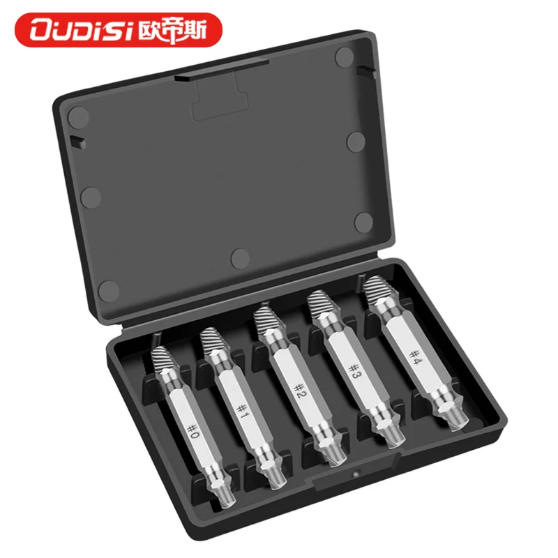 OUDISI 4/5 Chiếc Bị Hư Hại Vít Máy Hút Mũi Hút Bộ Mũi Khoan Vỡ Tốc Độ Ra Bu Lông Hút Bu Lông Bông tẩy Dụng Cụ