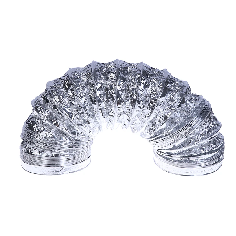 3.1Inch Flex Air Aluminum Foil Ducting Dryer Vent Hose For Ventilation 1.5M Ventilation Air Tube For Kitchen Bathroom