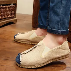 Mens Shoes Casual Male Breathable Canvas Shoes Men Chinese Fashion 2019 Soft Slip on Espadrilles for Men Loafers Driving Shoes