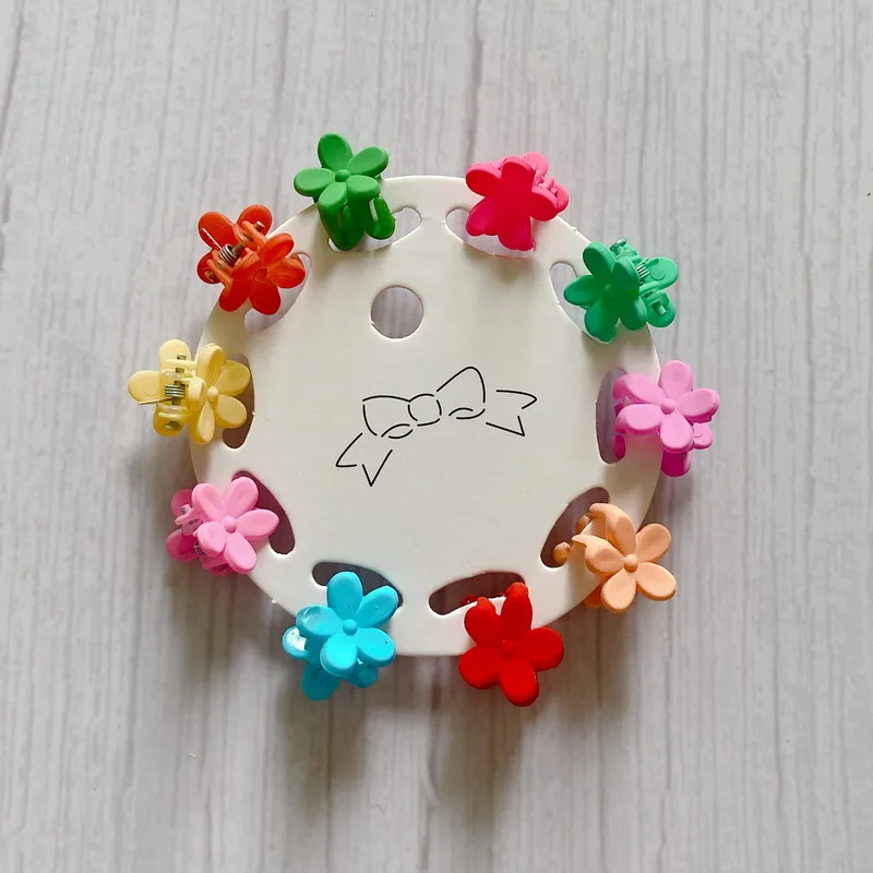 10 teile/satz Candy Farben Mini Haarnadel Für Baby Mädchen Nette Haar Krabben Krallen Grip Pony Kinder Kleine Haar clips Crown haarspange headwear – Detail 9