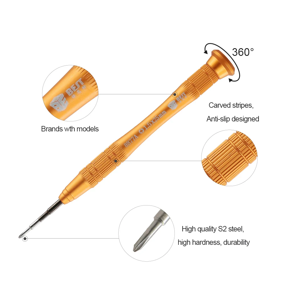 1Pc Precision Screwdriver  2.0mm 1.5mm Phillips Pentalobe 0.6Y for iPhone 7 Plus 8 X 11 Pro for Huawei Android Phone Repair Tool