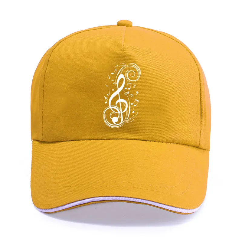 New Musical Note Music Funny Print Baseball Cap Unisex Women Men Casual Cotton Hat Snapback Hats Trucker Caps Sun-Hats