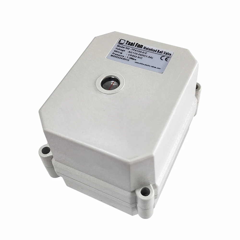 AC/DC9-24V Actuated Valve Actuator, 5 wires(CR502) , 10Nm,  power off return type with signal feedback CE certified Metal gears