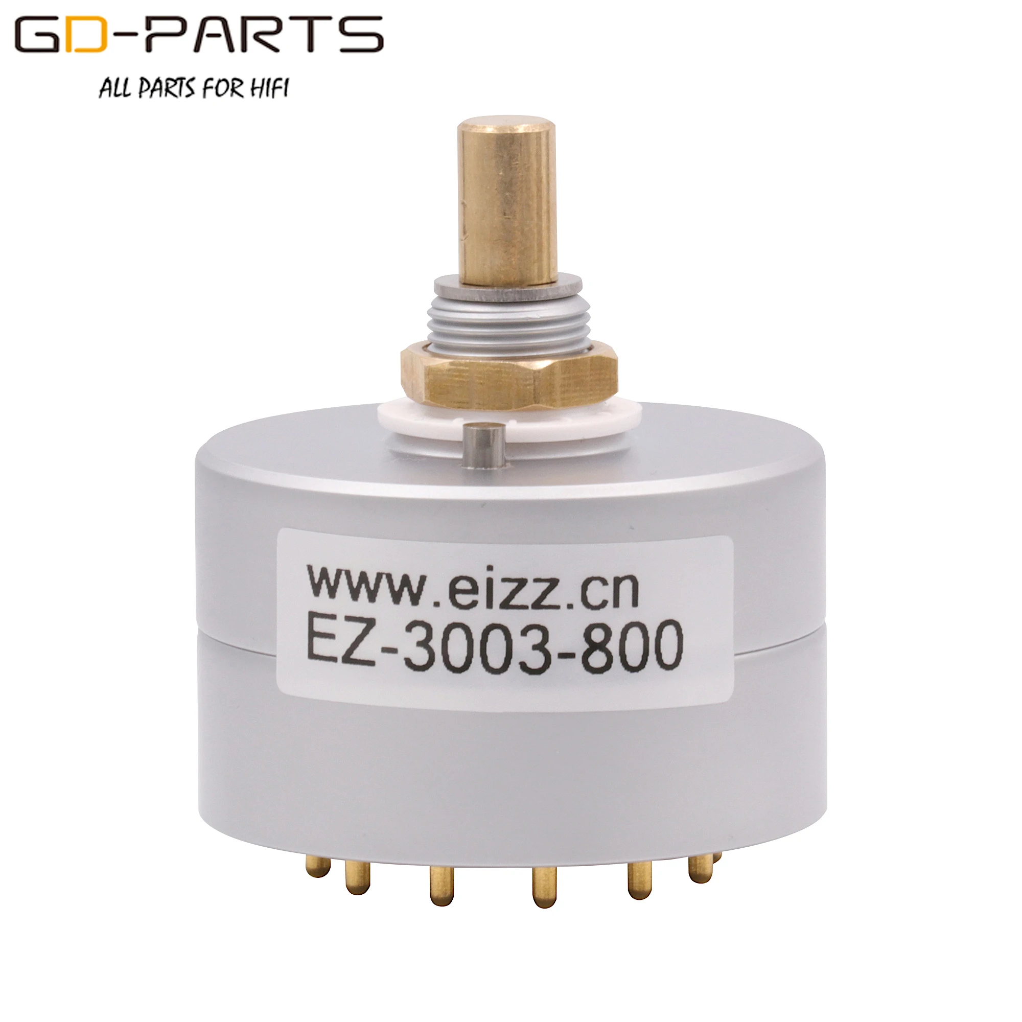 EIZZ 3 Ways 4 Ways 3 Positions Rotary Switch Signal Source Selector Aluminum Shield 12 Gold Plated Copper Pins Hifi Audio DIY