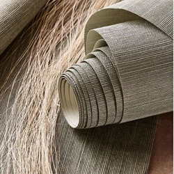 MYWIND Wallcovering Ash Gray 2021 New Design Home Interior Sisal Grasscloth Wallpaper Luxury Living Room Decor