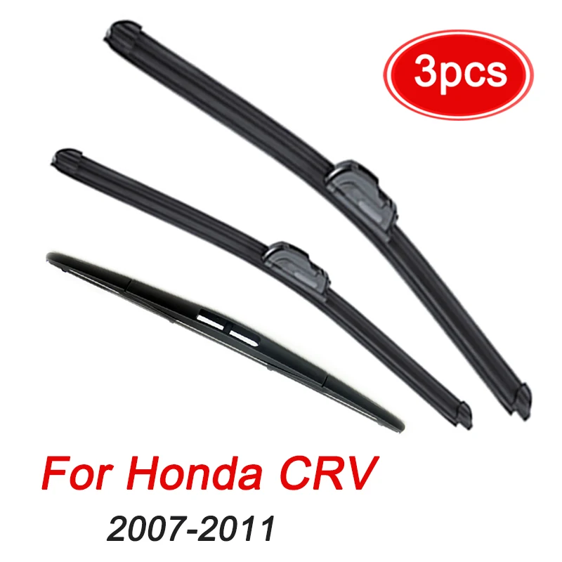 MIDOON Windscreen Wiper Blades For Honda CRV CR-V 2007-2011 3rd Generation Windshield Front Rear Set 2008 2009 2010 26