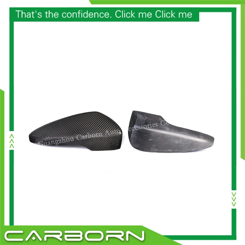 Carbon Fiber Mirror Cover 2010-2018 For Volkswagen VW Passat CC Scirocco Beetles EOS for Jetta Bora Add ON /Replacement Style