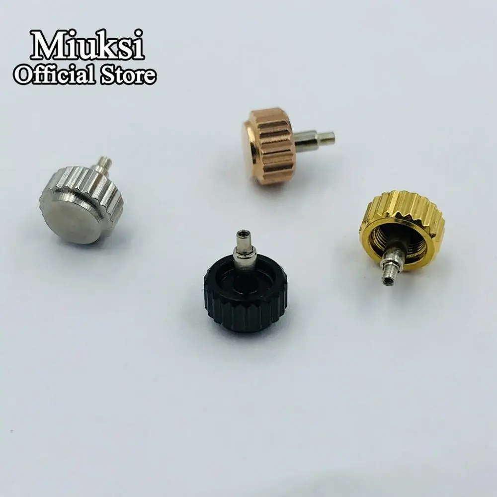 Miuksi watch crown corona in acciaio inossidabile fit Miuksi 40mm cassa NH35 NH36 ETA 2836 Miyota 8205 8215 821A DG2813 3804 movimento