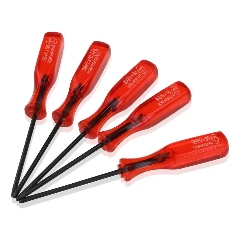 5pcs Triwing Trigram Y-Tip Screwdrivers Screw Drivers For /DS /DS Lite / (Red)