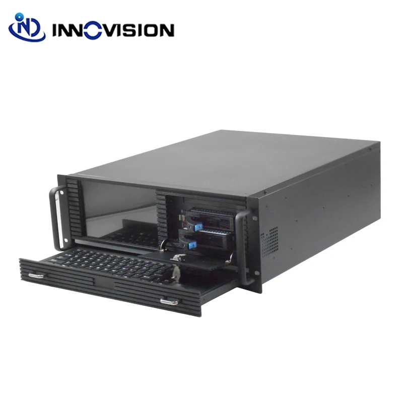 Chassis PC Industrial, Alto Desempenho, 4U, 550mm Profundidade, Workstation Server Case, 8.9 