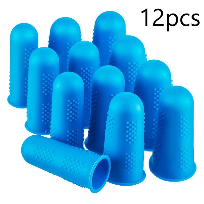 Big deal 12 Pcs Hot Melt Adhesive Finger Caps Silicone Finger Protectors for Hot Glue Wax Rosin Resin Honey Adhesives