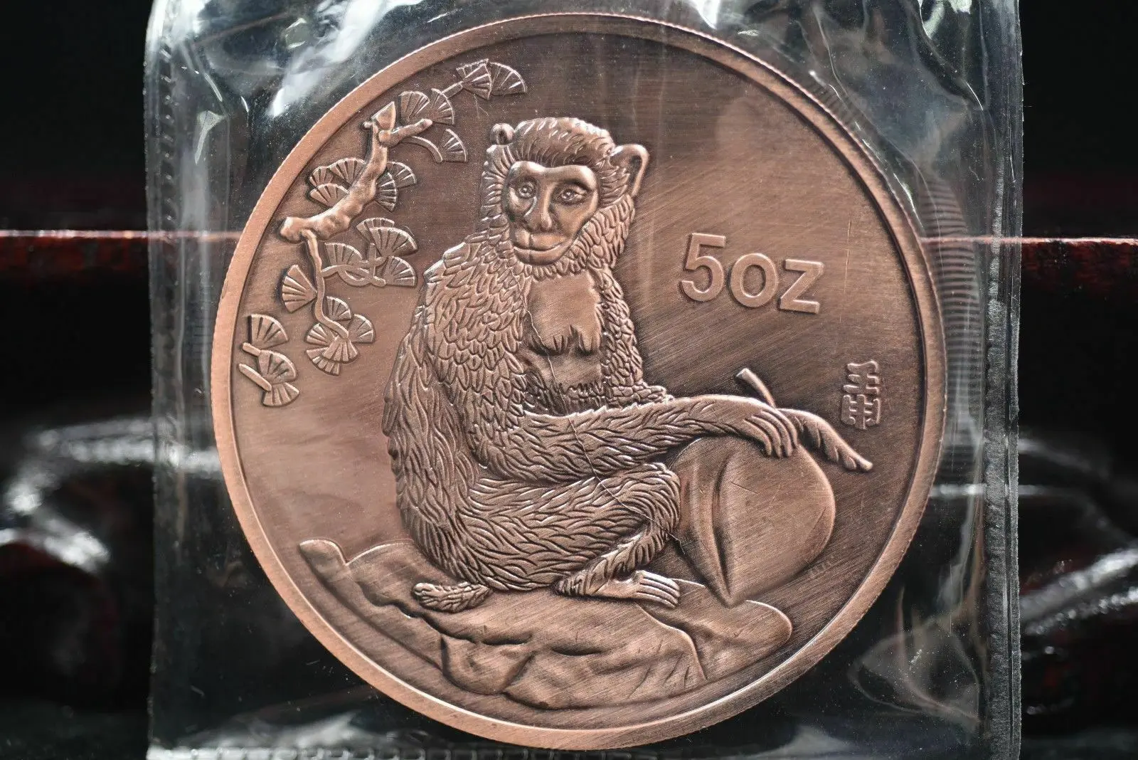 

China Zodiac 5oz Red copper Commemorative coins - Year of the monkey