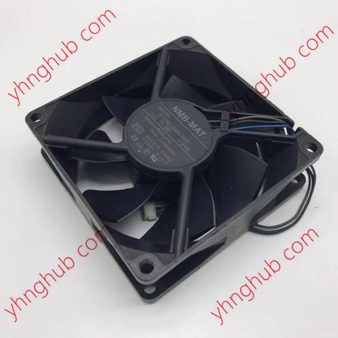 

NMB-MAT 3110KL-04W-B69 F5A DC 12V 0.34A 80x80x25mm 3-Wire Server Cooling Fan