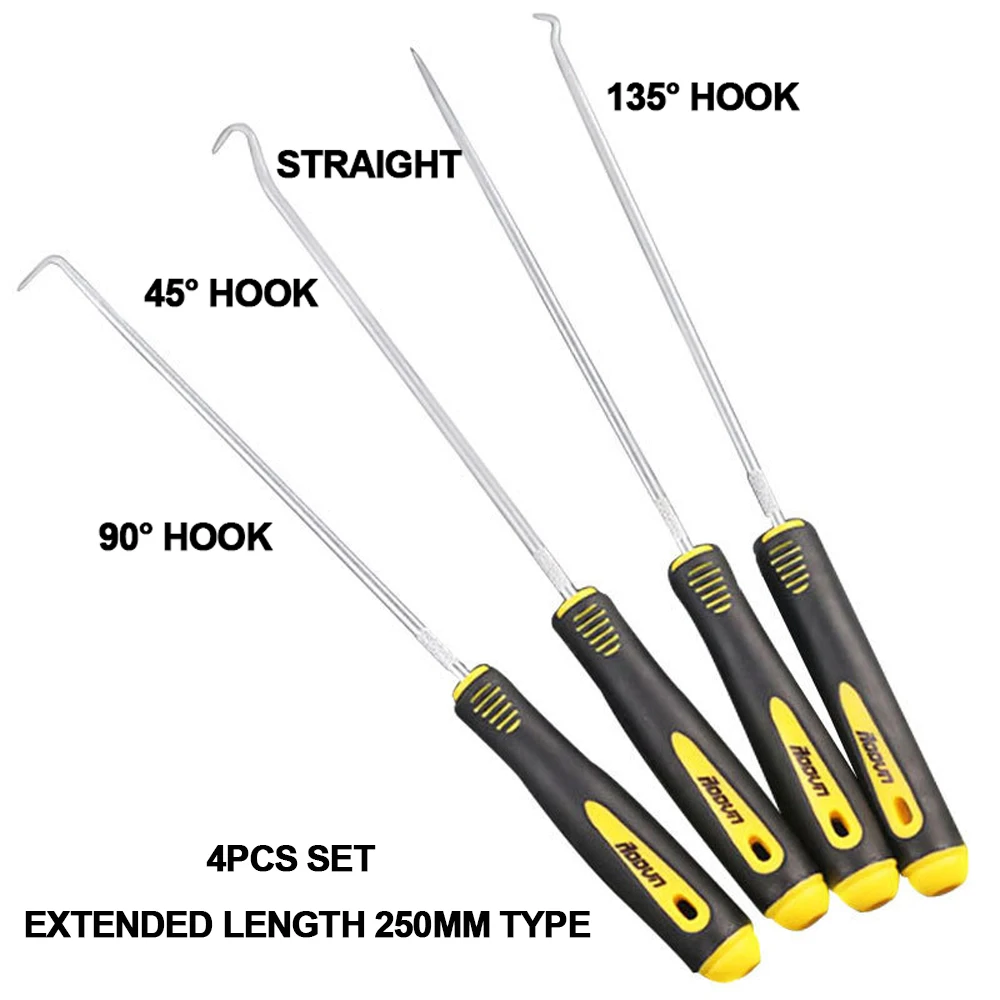 Haak Pick Set Auto Reparatie Olie Afdichting O-ring Remover Hand Tool 4 Stuks 9Pcs Air Cilinder Schoonmaken set Gereedschap Olie Seal Schroef Drive Puller