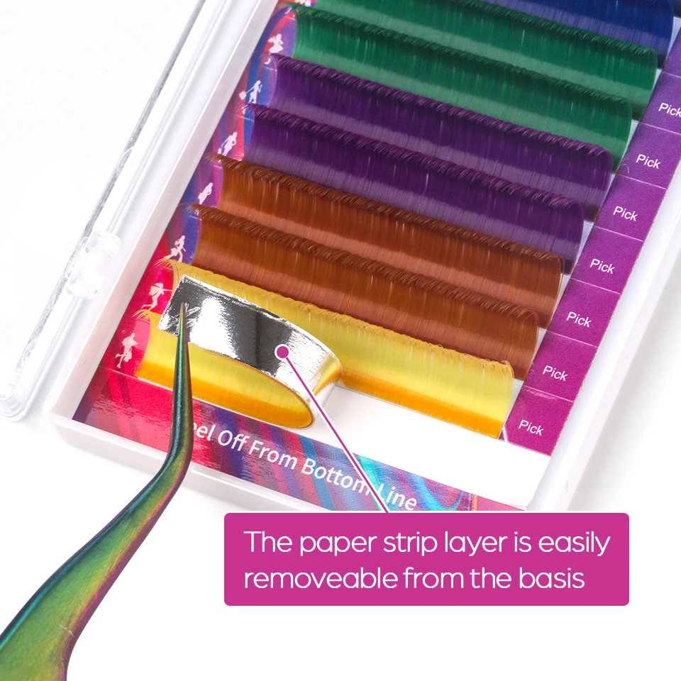 Kleurrijke Fanning Bloom Wimpers Auto Bloei Valse Wimperverlenging Gemakkelijk Fan Volume Wimpers Natuurlijke Zachte Lash Makeup Tools