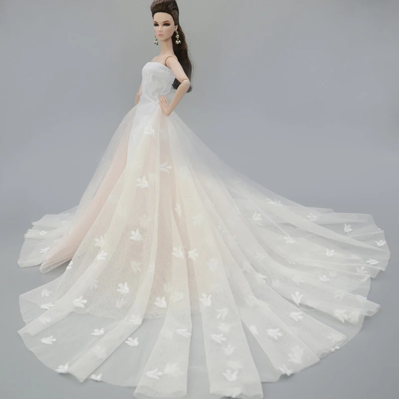 High Fashion Doll Clothes for Barbie Doll Outfits Wedding Dress Big Evening Dresses Party Gown 1/6 Doll Accessories Kids Toy