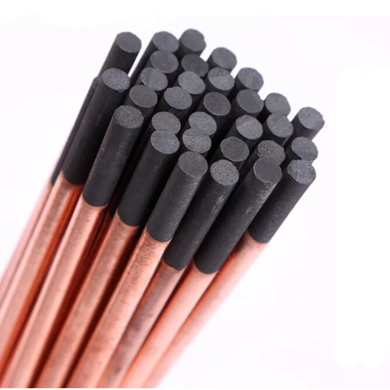 5pcs di trasporto del Nuovo piano rotondo arco aria scriccatura canna in carbonio bar 4-10 millimetri di saldatura DC gas scriccatura pistola elettrodo di Grafite di Saldatura Forniture