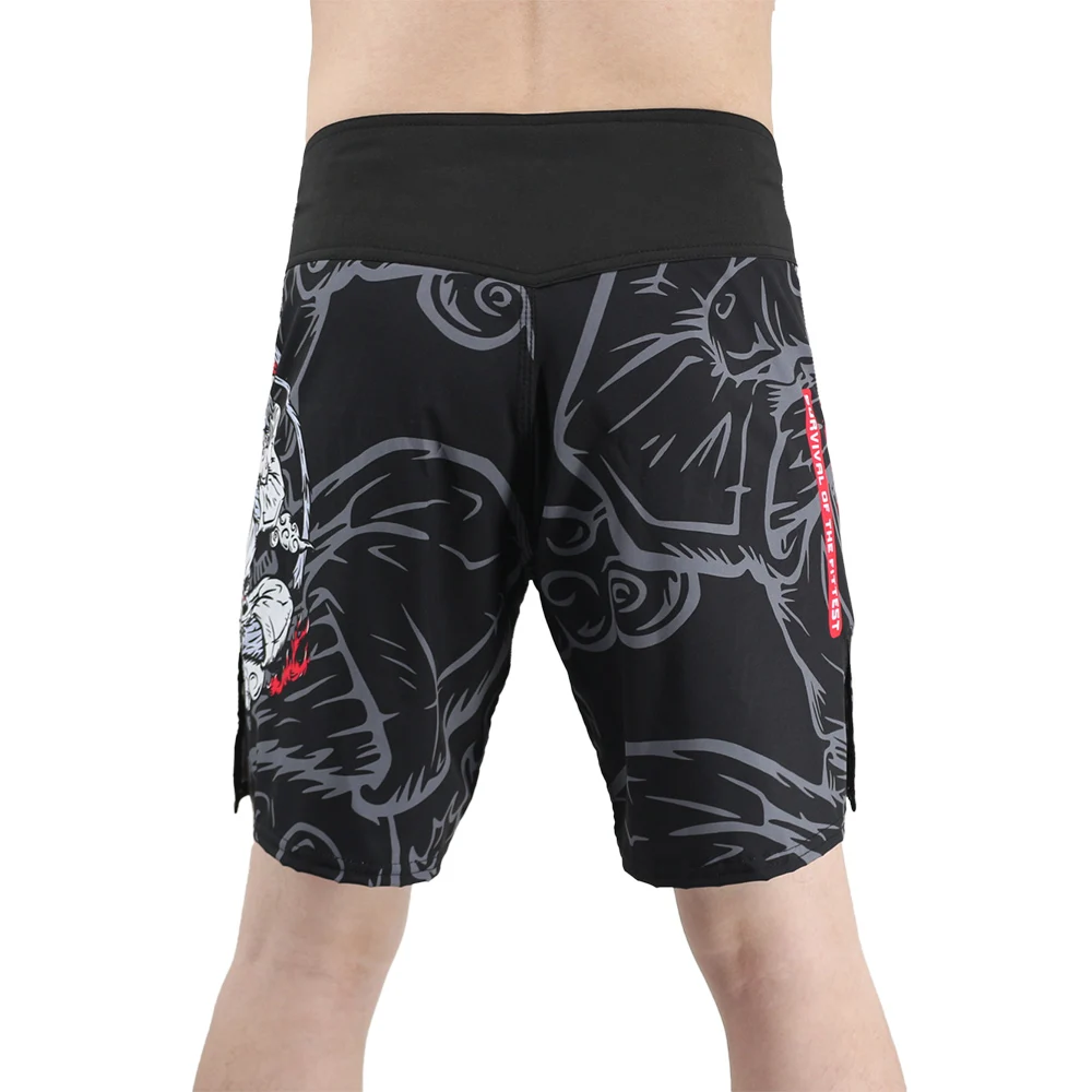 Sotf mma geometria tecnologia cabeça de cobra fitness respirável boxing shorts tigre muay thai mma shorts kickboxing luta calças sanda