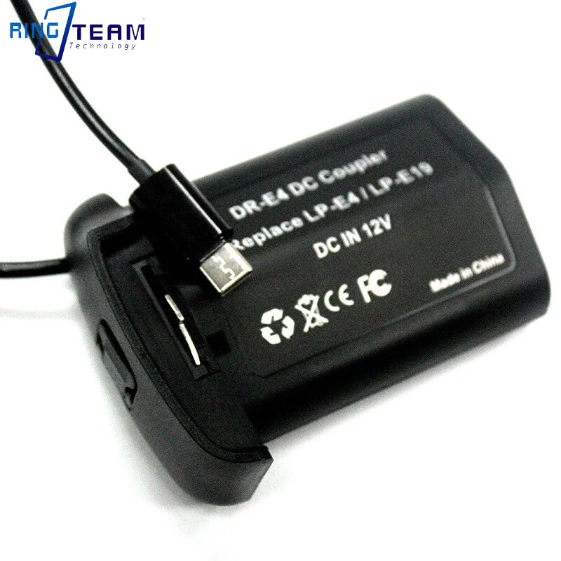 LP-E4/E19 Dummy Battery DR-E4 To Type-C For Canon Camera EOS 1D CX MarkIII IV 1DX 1D3 1D4 1Ds