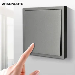 13 A British Standard Switch UK Socket Gray PC Panel 1-4 Gang 1 Way Switch for Home Improvement