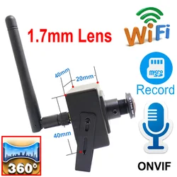 5MP Wifi Mini Panorama Camera Ip 1080P HD 1.7mm Fisheye Lens CCTV Security Surveillance Net Wireless Audio Micro Onvif Small Cam