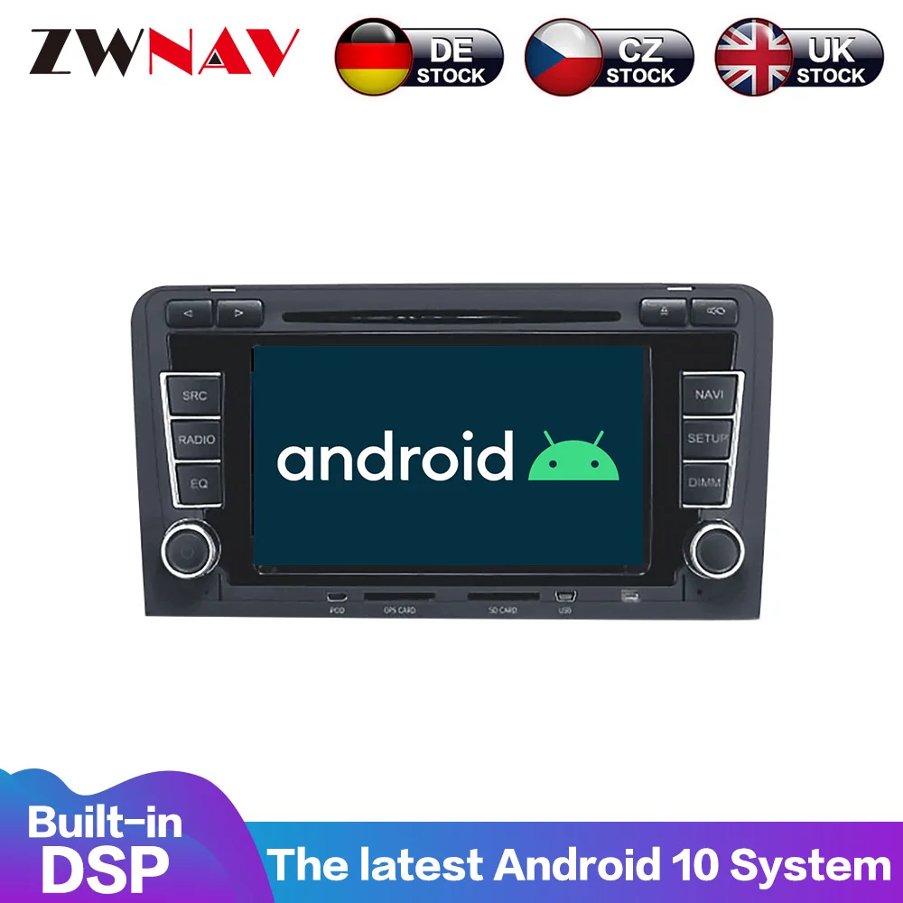 

For Audi A3 S3 2003-2013 Android 10 4G+64GB PX6 Car DVD Multimedia Player GPS Radio Car Player GPS Navigation Headunit DSP 2 DIN