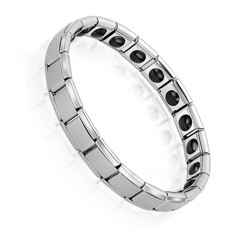 2019 Newest Hot Sell Fashion Stainless Steel Tourmaline Magnetic Bracelets for Women Men Male Bio Health Care Bracelet & Bangle