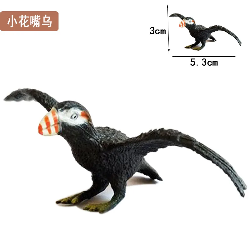 Home Decor Beeldjes Miniaturen Pvc Plastic Gesimuleerde Rubber Vliegende Vogel Zwaan Gans Eagle Papegaai Pauw Uil Model Speelgoed