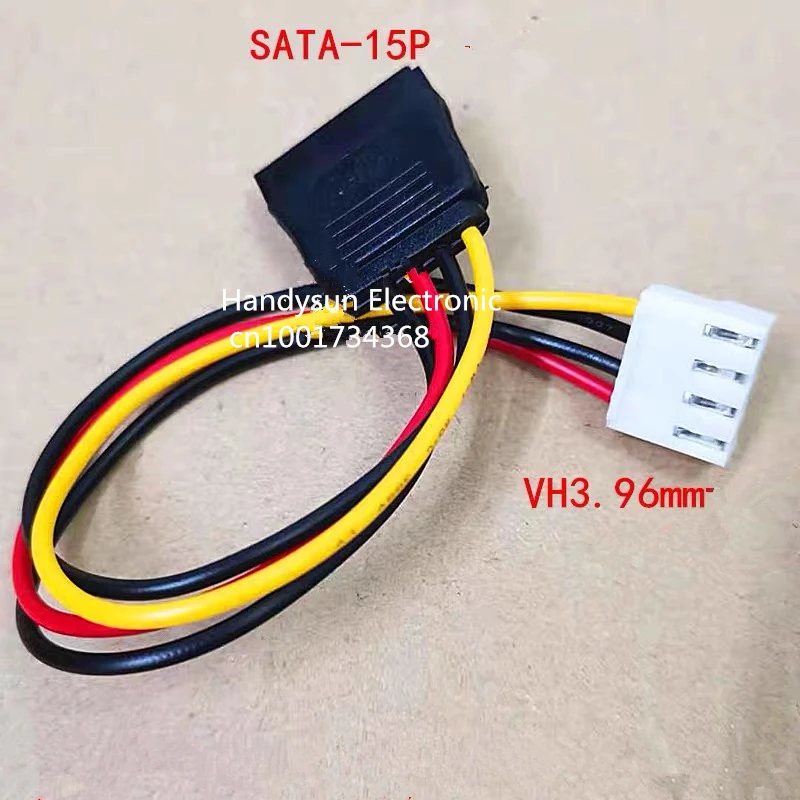 Sata15ピンオスから4ピンvh3.96mmメス15ピンから4ピンfddフロッピーアダプターハードドライブ電源ケーブルコードリードケーブル20cm18awg