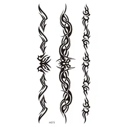 Waterproof Black Letters Body Art Tattoos English Word Decorative Sticker for Body Art Arm Fake Tatoo Women Men Best Gift