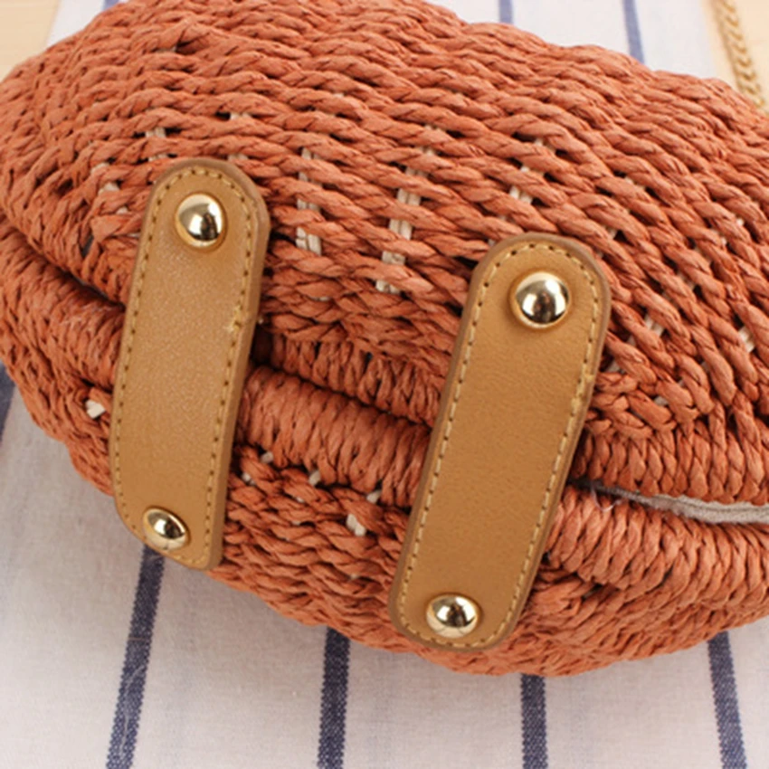 New Xiaoxiangfeng Messenger Hand Carrying Dual-use Leisure Woven Bag Japanese and Korean Shell Beach Women's Straw Bag