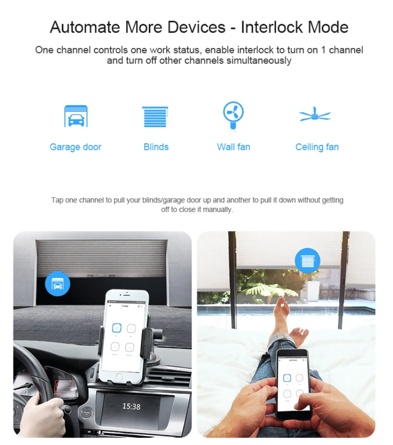 سونوف 4CHR3 4CHPROR3 4-عصابة/4 طريقة واي فاي الذكية التبديل 433 ميجا هرتز RF التحكم دعم اليكسا جوجل الذكية ياندكس أليس المنزل الذكي