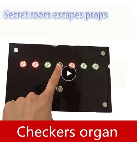 

real life games escape room props Checkers organ unlock props Finished product prop horror game escape room game