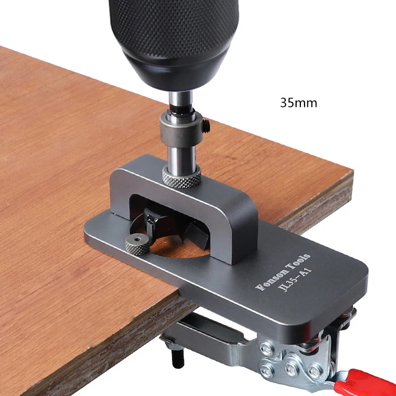Fonson Tools JL35-A1Woodworking 35mm cerniera apri foro armadio piastra porta cerniera localizzatore punzone foratura installare strumento per la lavorazione del legno