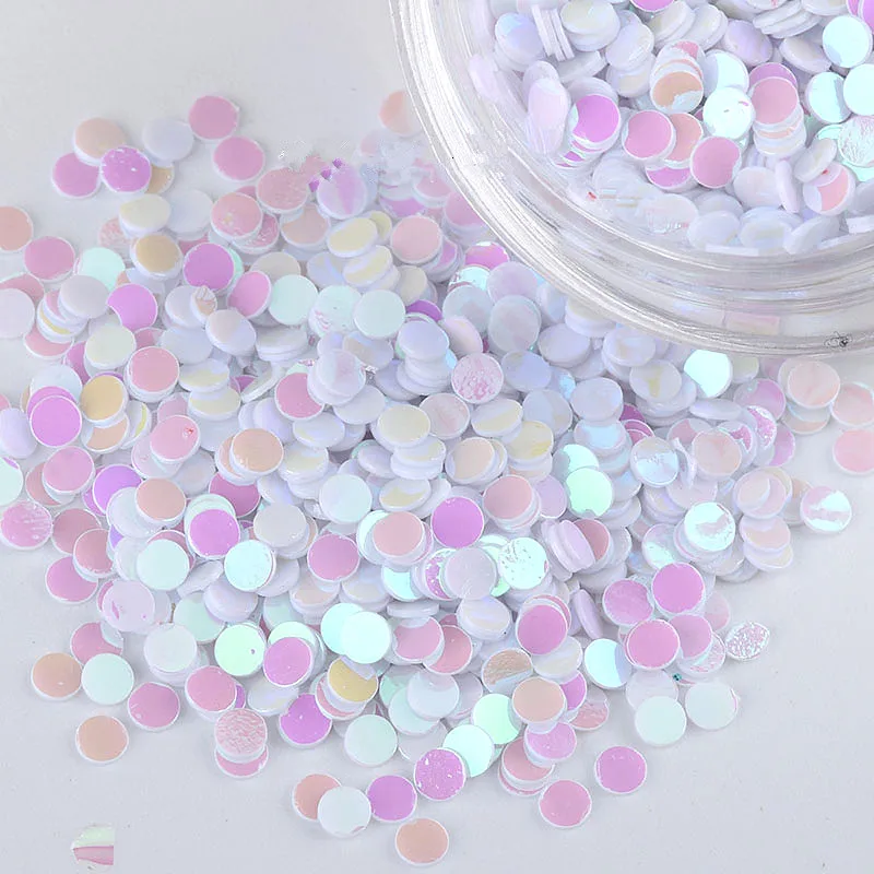 Sequin 1mm 2mm 3mm Circle Dot Shape Pvc Flat Loose Sequins Paillettes Party Craft Nail Arts Wedding Decoration Confetti 10g