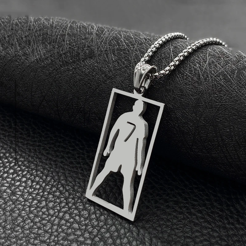 Football Soccer CR7 Cristiano Ronaldo Pendant Necklace Men Boy Children Fans Gift Necklaces Sporty Style Association Jewelry