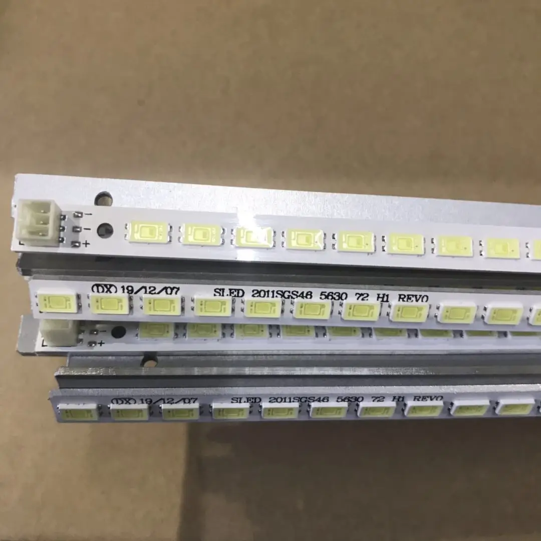 2pieces/set 72LED 506mm LED strip SLED 2011SGS46 R L 5630 72 for 46inch TV 46WD100C 46-DOWN LJ64-03236A LTA460HW02