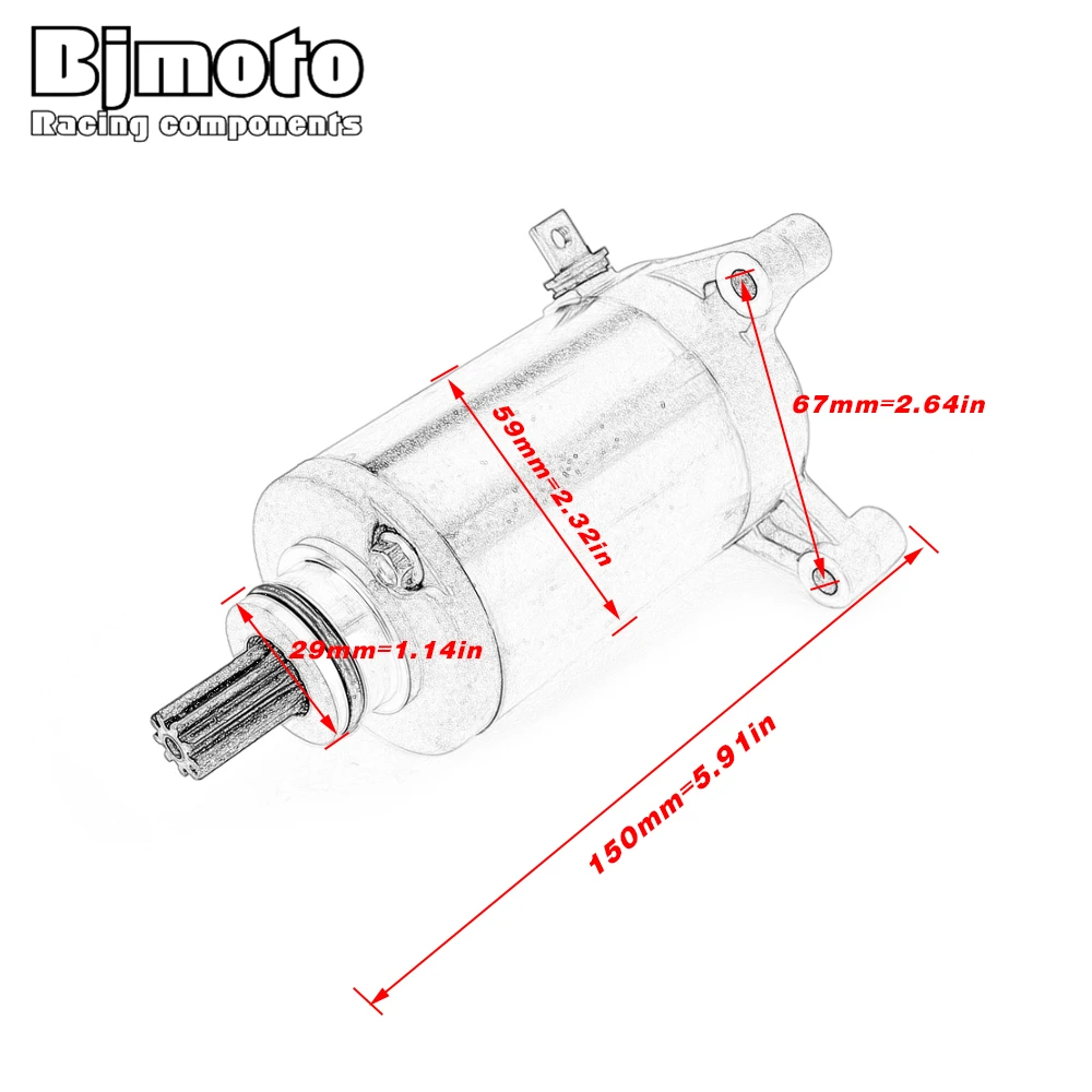 Motorcycle Starter Motor For Suzuki DR200SE DR200 DR200S DF125 DF200 DR125E GZ125 Marauder TU125 RV125 RV200 VanVan GN125E