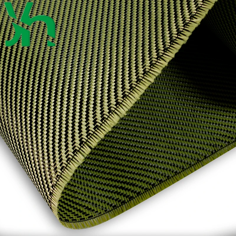 3K240g yellow and black twill Kevlar blend fabric can be used for surface changes on off-road vehicles